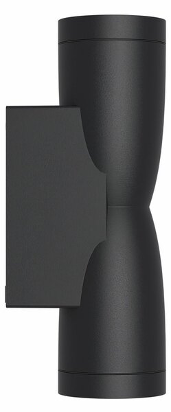 Applique Conica a Clessidra Bidirezionale IP65 GU10 - Nera