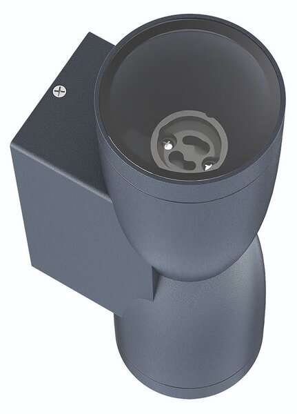 Applique Conica a Clessidra Bidirezionale IP65 GU10 - Grigia