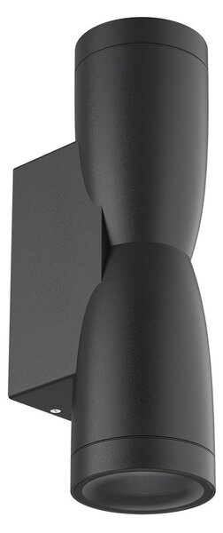Applique Conica a Clessidra Bidirezionale IP65 GU10 - Nera