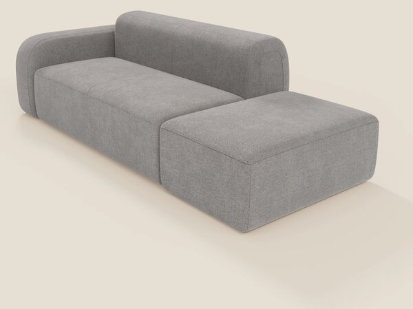BonBon Divano modulare componibile – Composizione con pouf terminale i