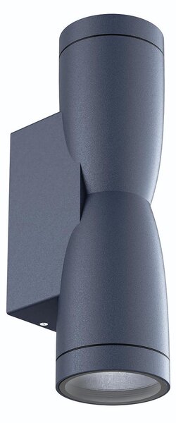 Applique Conica a Clessidra Bidirezionale IP65 GU10 - Grigia