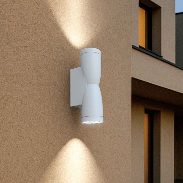 Applique Conica a Clessidra Bidirezionale IP65 GU10 - Bianca