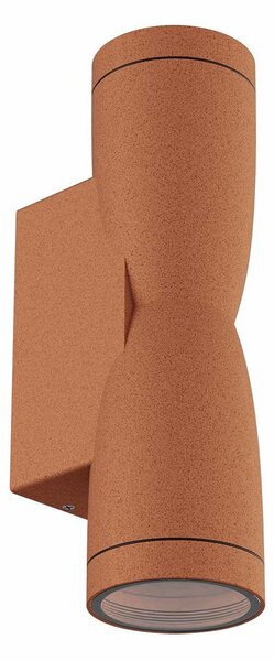 Applique Conica a Clessidra Bidirezionale IP65 GU10 - Corten