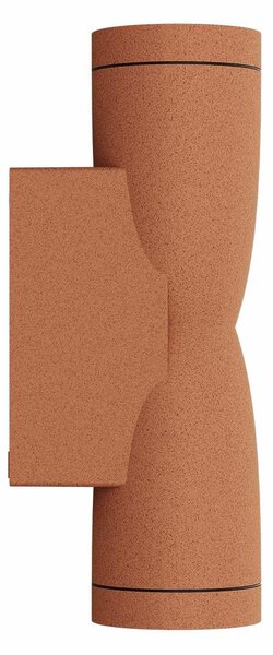 Applique Conica a Clessidra Bidirezionale IP65 GU10 - Corten