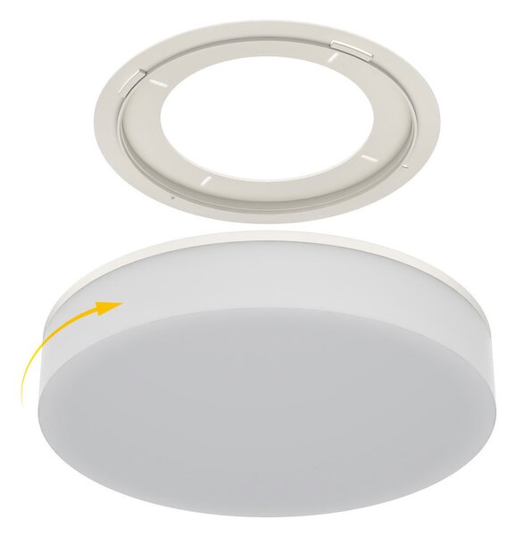 Plafoniera LED Regolabile 18W 24W 30W Rotonda CCT IP54 - Ø33 cm