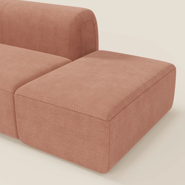 BonBon Divano modulare componibile – Composizione con pouf terminale i