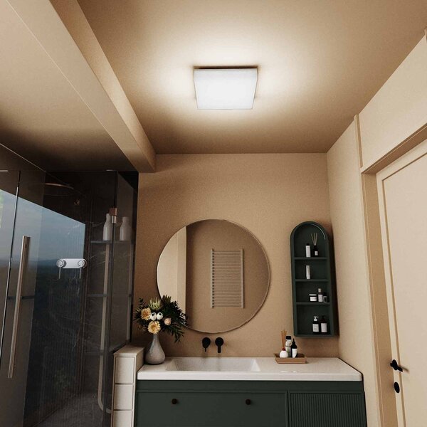 Plafoniera LED Regolabile 18W 24W 30W Quadrata CCT IP54 33x33 cm