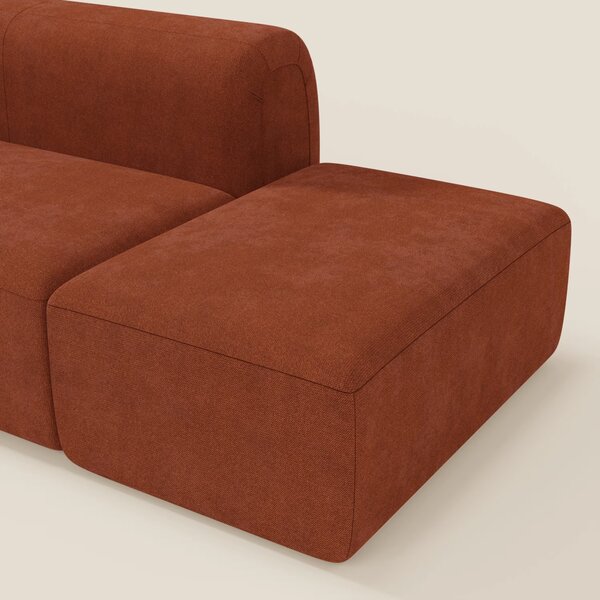 BonBon Divano modulare componibile – Composizione con pouf terminale i