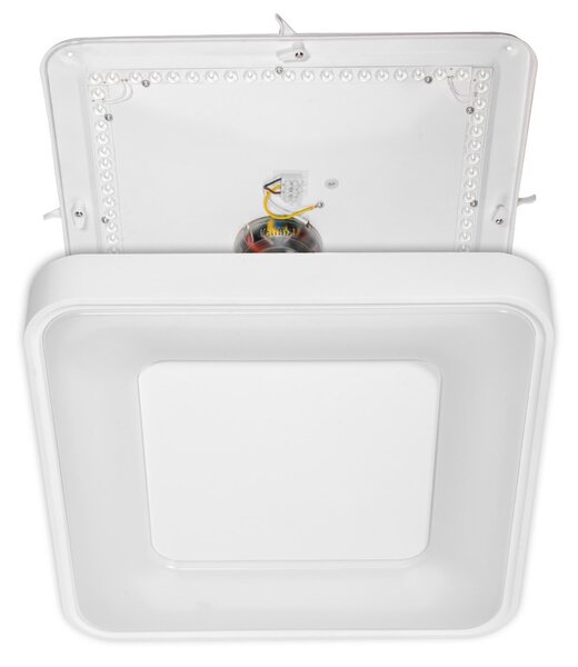 Plafoniera LED Quadrata 72W Ø480mm CCT Dimmerabile + Telecomando Bianca