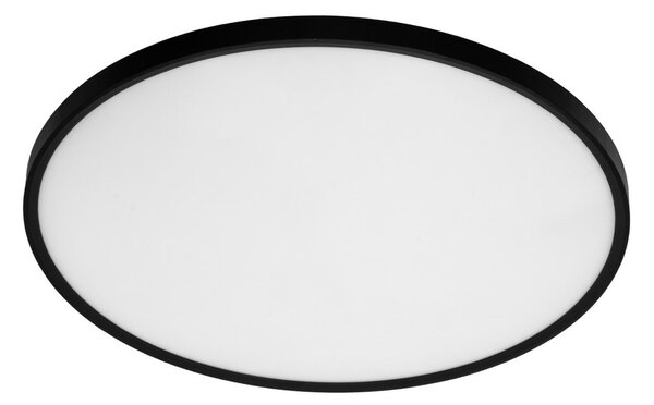 Plafoniera LED Rotonda 50W Slim CCT Bianco Variabile Ø600mm IP20 - Nera