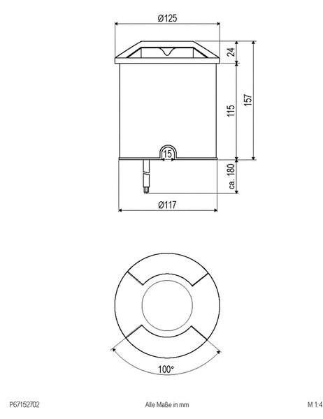 EVN Scopum lampada LED da terra rotonda 2x