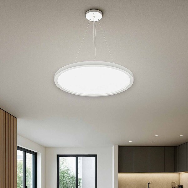 Pannello LED Rotondo a Sospensione 50W Slim CCT Ø600mm IP20 - Bianca