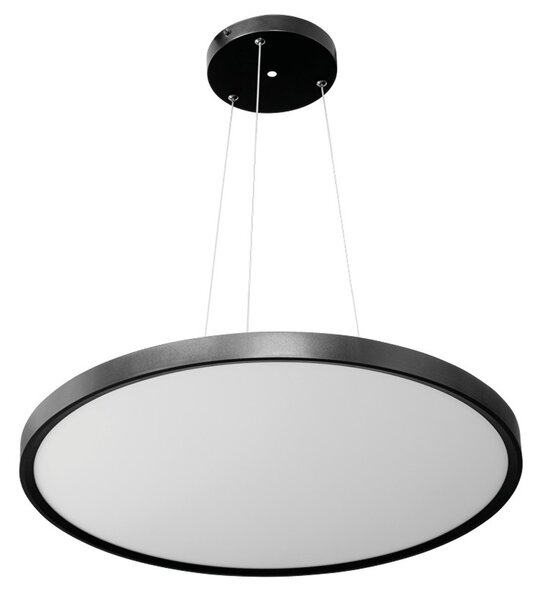 Pannello LED Rotondo a Sospensione 50W Slim CCT Ø600mm IP20 - Nera