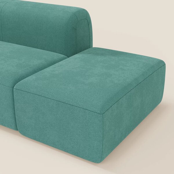 BonBon Divano modulare componibile – Composizione con pouf terminale i