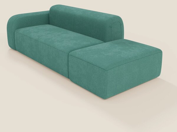 BonBon Divano modulare componibile – Composizione con pouf terminale i