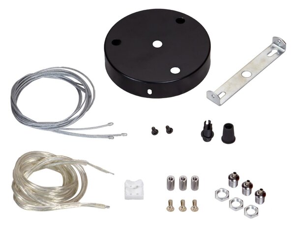 Pannello LED Rotondo a Sospensione 50W Slim CCT Ø600mm IP20 - Nera