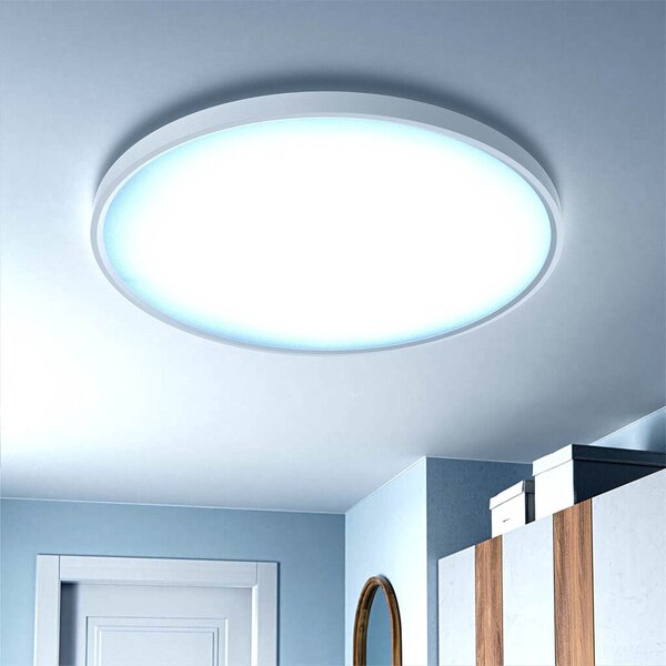 Plafoniera LED Rotonda 50W Slim CCT Ø600mm IP20 - Bianca