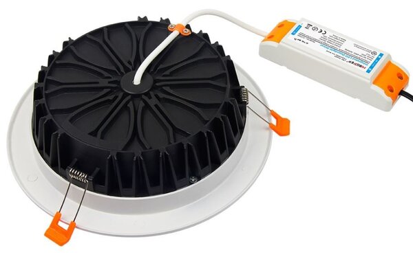 Faro da incasso 25W RGB+CCT IP20 Angolo 120° foro Ø200 - 210 mm Colore RGB+CCT