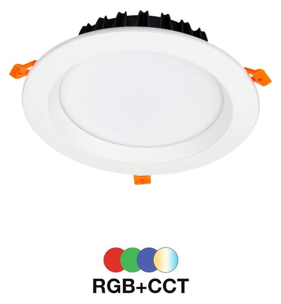 Faro da incasso 25W RGB+CCT IP20 Angolo 120° foro Ø200 - 210 mm Colore RGB+CCT