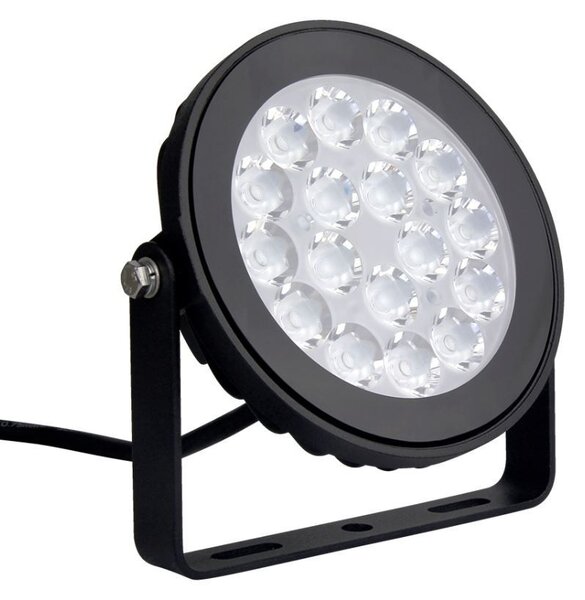 Faro LED 9W RGB+CCT IP66 da Telecomando con Picchetto e Staffa Colore RGB+CCT