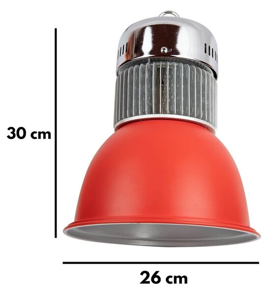 Campana LED a Sospensione 45W Banco Carni con driver Philips Colore Rosa Alimentare