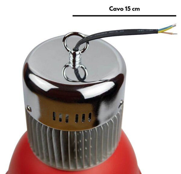 Campana LED a Sospensione 45W Banco Carni con driver Philips Colore Rosa Alimentare
