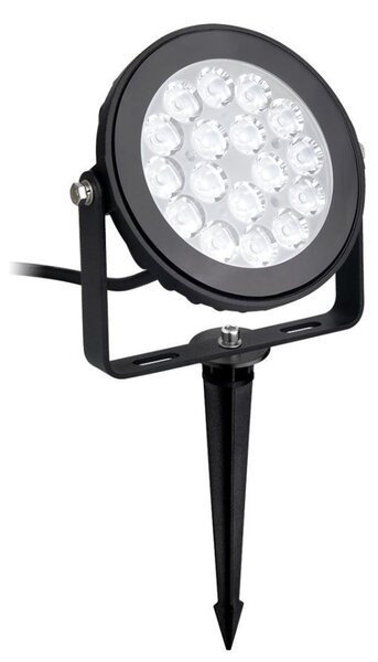 Faro LED 9W RGB+CCT IP66 da Telecomando con Picchetto e Staffa Colore RGB+CCT