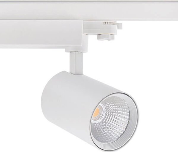 Faro LED per binario Trifase 35W ang. 60° - Rosa per Banco Carni Colore Rosa Alimentare
