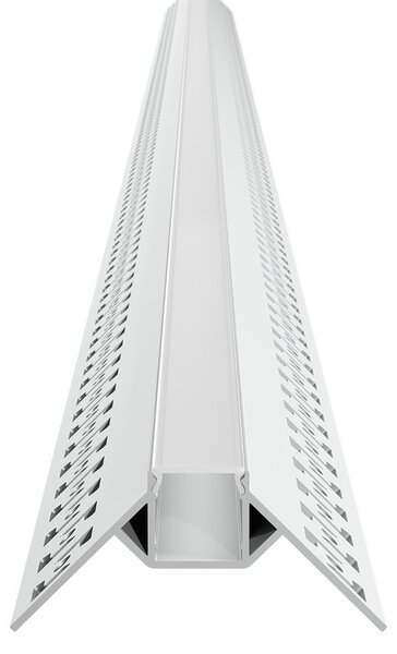Profilo da Incasso per Cartongesso ad Angolo Esterno per strisce LED Variante Lunghezza 2 Metri