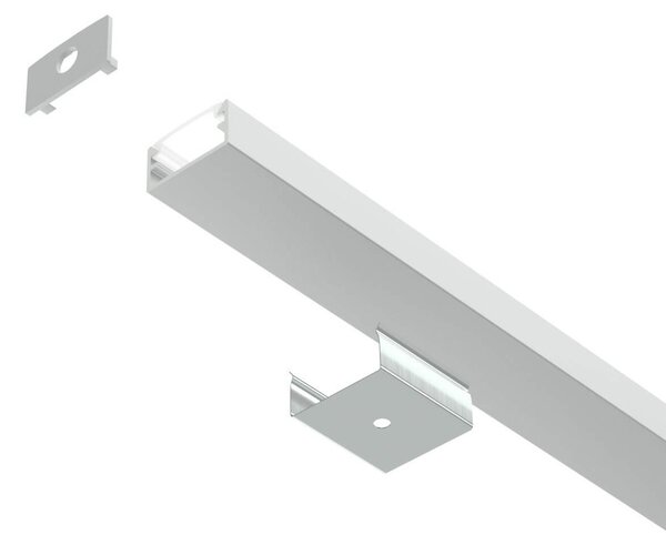 Profilo Mini 1m e 2m Alluminio stretto solo 14mm per striscia LED Variante Lunghezza 1 Metro