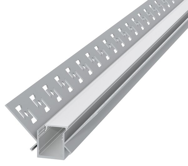 Profilo da incasso per Cartongesso ad angolo Interno per strisce LED Variante Lunghezza 2 Metri