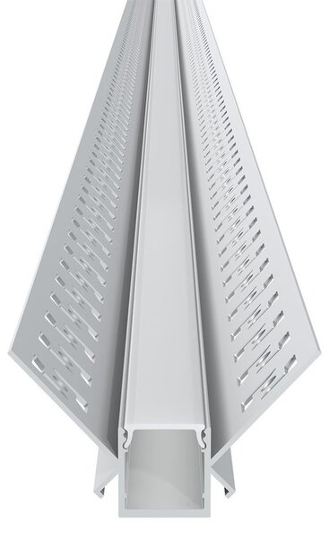 Profilo da incasso per Cartongesso ad angolo Interno per strisce LED Variante Lunghezza 2 Metri