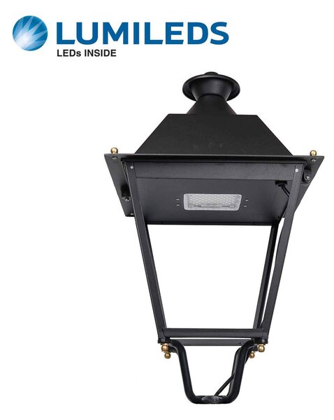 Lampione Stradale 40W 120lm/W - Lumileds Colore Bianco Caldo 2.700K
