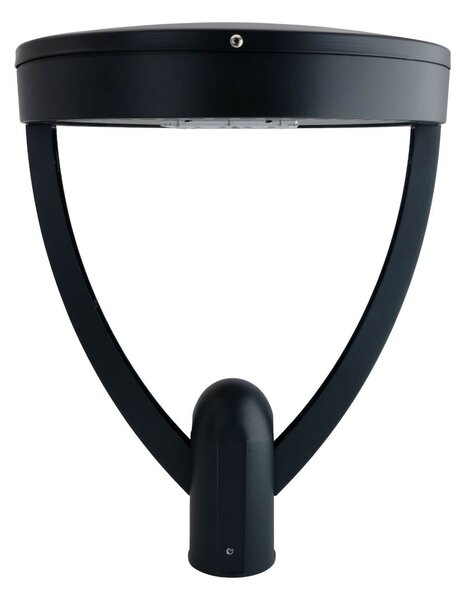 Lampione Stradale 40W 120lm/W Iron Black - Lumileds Colore Bianco Caldo 2.700K