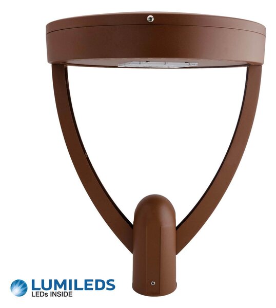 Lampione Stradale 40W 120lm/W Corten - Lumileds Colore Bianco Naturale 4.000K