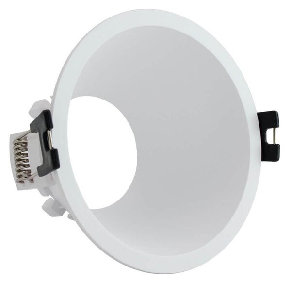 Faretto da Incasso Rotondo Fisso Bianco Foro Ø85mm in Policarbonato per GU10