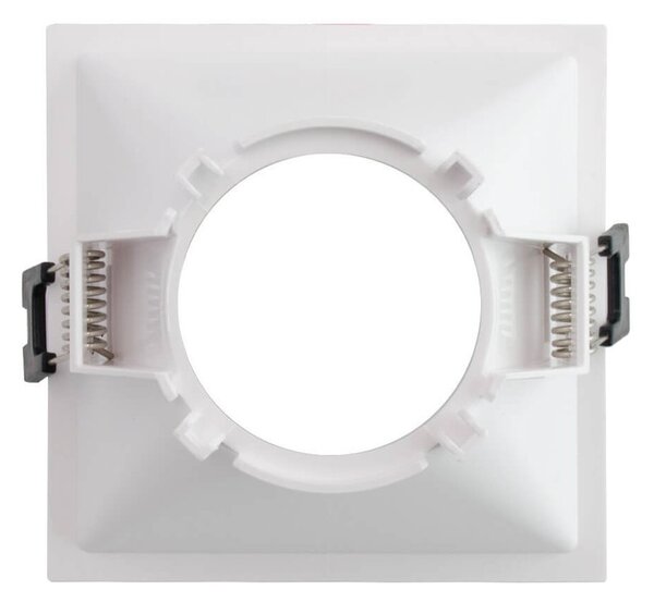 Faretto da Incasso Quadrato Bianco Foro 85x85mm per GU10
