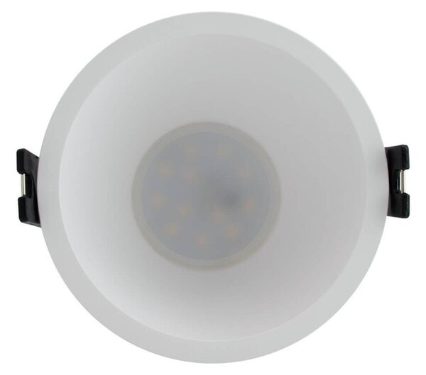 Faretto da Incasso Rotondo Fisso Bianco Foro Ø85mm in Policarbonato per GU10
