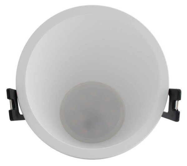 Faretto da Incasso Rotondo Policarbonato Foro Ø85mm Luce Asimmetrica per GU10