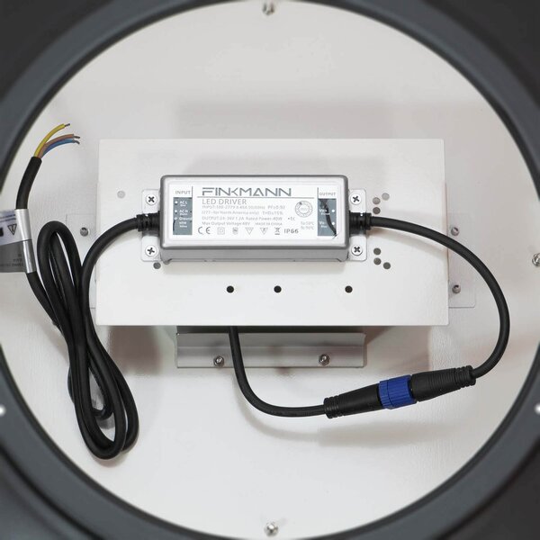 Lampione Stradale 40W LED Lumileds 120lm/w No Flickering Nero Copertura Inclusa Colore Bianco Naturale 4.000K
