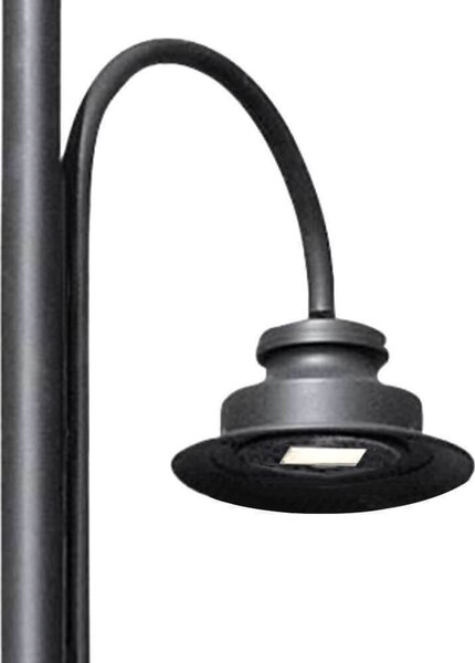 Lampione Stradale 40W LED Lumileds 120lm/w No Flickering Nero Colore Bianco Caldo 2.700K