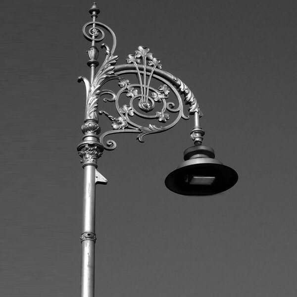 Lampione Stradale 40W LED Lumileds 120lm/w No Flickering Nero Colore Bianco Caldo 2.700K