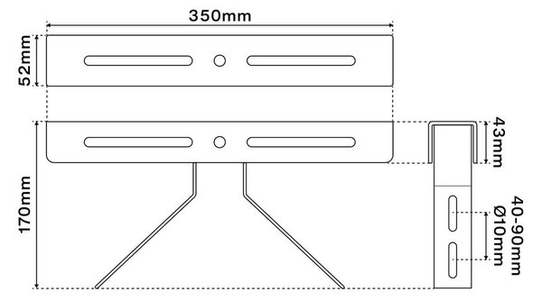 Supporto Angolare per Fari LED