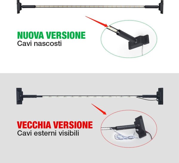 Profilo Sospeso STARLINE Bianca 25m per strisce LED con Banda e fissaggio Variante Lunghezza 25 Metri