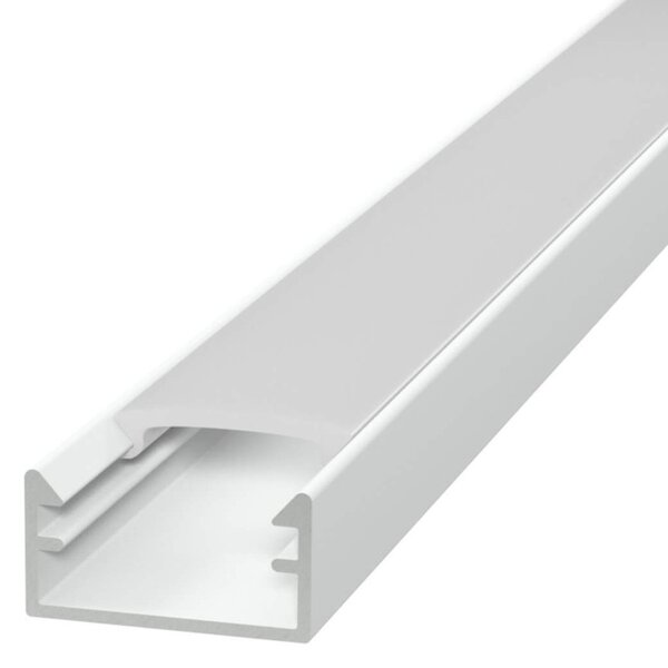 Profilo Mini 1m e 2m Alluminio Bianco stretto solo 14mm per striscia LED Variante Lunghezza 1 Metro