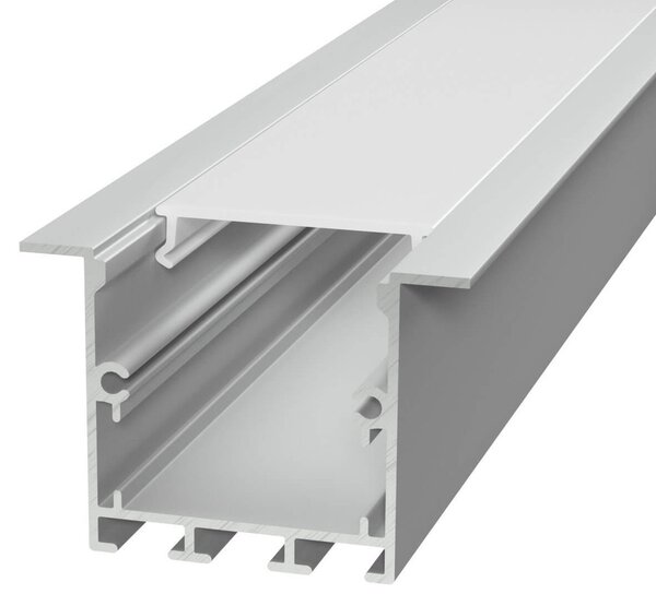 Profilo Incasso per Cartongesso Doppia Striscia LED 2m - Molle incluse Variante Lunghezza Profilo 2 metro