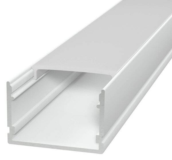 Profilo Lineare XL in Alluminio Bianco per 1-2 Strisce LED da 1m e 2m Variante Lunghezza Profilo 1 metro