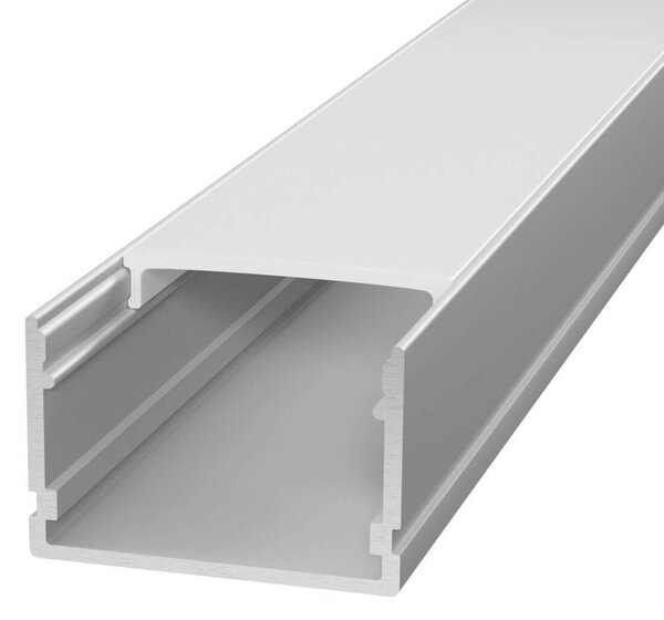 Profilo Lineare XL in Alluminio per 1 o 2 Strisce LED da 1m e 2m Variante Lunghezza Profilo 1 metro
