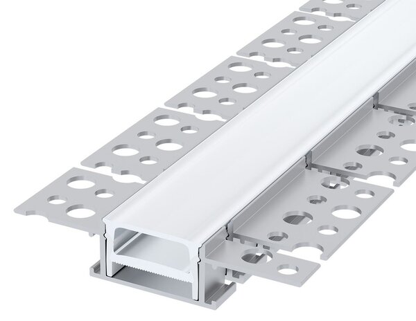 Profilo da incasso FLESSIBILE per Cartongesso per striscia LED - 2m Variante Lunghezza 2 Metri