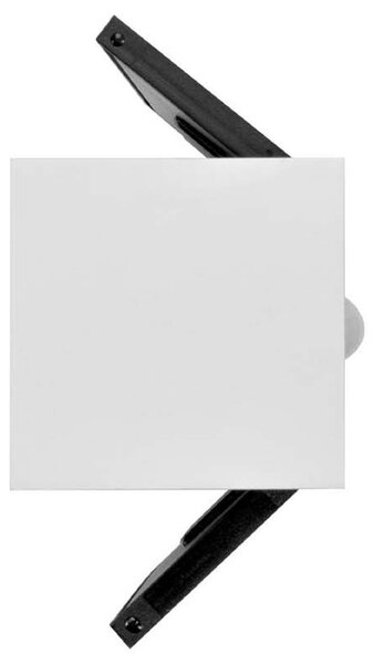Applique LED Solare Bianca Rettangolare con Sensore di Movimento Colore Bianco Naturale 4.000K